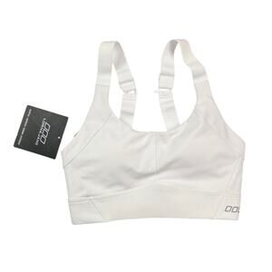Lorna Jane The Perfect Sports Bra SZ XS White Adjustable Maximum Support LB0355